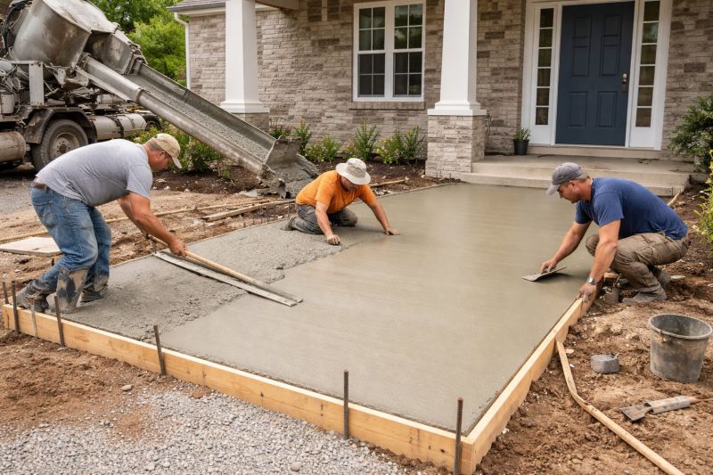 Concrete Porch Installation in Sacramento, CA